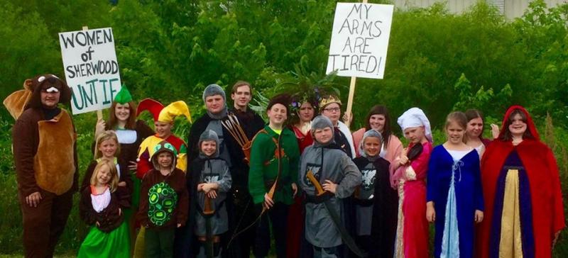 The Wacky (Yet Serious) Misadventures of (The Man, The Myth, The Outlaw) Robin Hood and His Band of Merry (Yet Capable) Maidens in the Battle for (Gender Equality in) Sherwood Forest Against the Evil (But Potentially Misunderstood) Sheriff of Nottingham